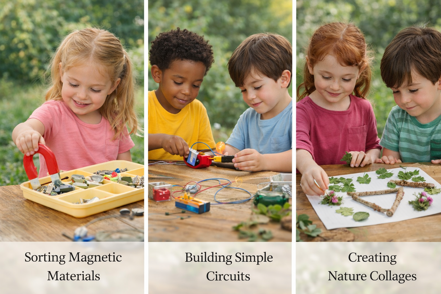 Kids doing STEM activity